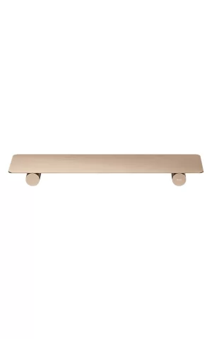 Meir 'Curvae' Shower Shelf (400mm) - Champagne finish