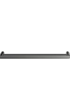 MRTR-3D60N-PVDGM_Meir_Shadow_Gunmetal_Curvae_Double_Towel_Rail_600mm