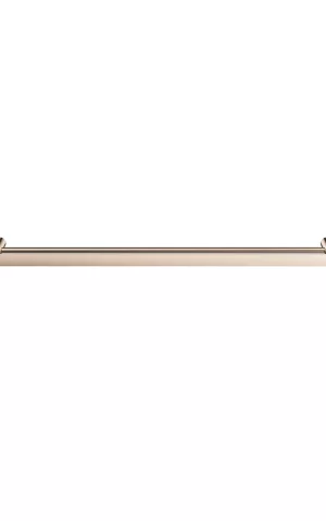 Meir Curvaé double towel rail, 800mm - Champagne finish