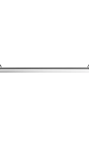 Meir Curvaé double towel rail, 800mm - Chrome finish