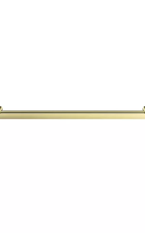 Meir Curvaé double towel rail, 800mm - PVD Tiger Bronze Gold finish