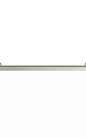 Meir Curvaé double towel rail, 800mm - PVD Brushed Nickel finish