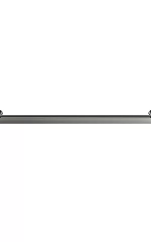 Meir Curvaé double towel rail, 800mm - PVD Gunmetal Grey finish