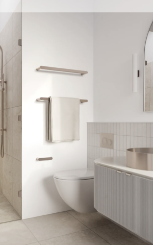 Meir Curvaé Double Towel Rail