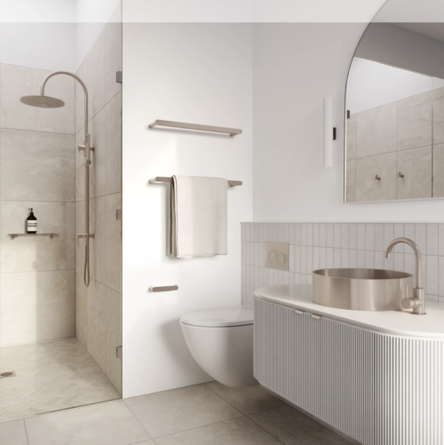 Meir Curvaé Double Towel Rail