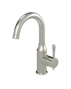 MEIR HARRINGTON TALL BASIN MIXER - PVD BRUSHED NICKEL FINISH