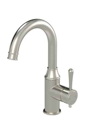 MEIR HARRINGTON TALL BASIN MIXER - PVD BRUSHED NICKEL FINISH