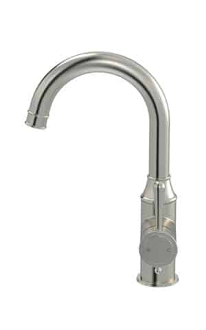 MEIR HARRINGTON TALL BASIN MIXER - PVD BRUSHED NICKEL FINISH