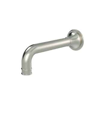 MEIR HARRINGTON WALL SPOUT - PVD BRUSHED NICKEL FINISH