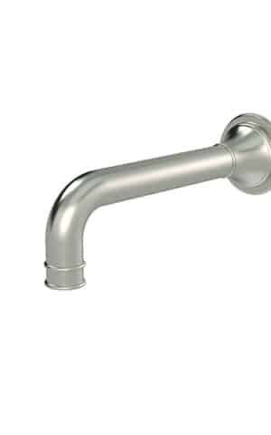 MEIR HARRINGTON WALL SPOUT - PVD BRUSHED NICKEL FINISH