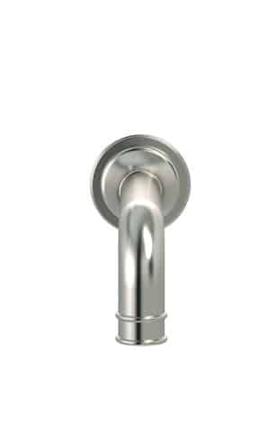 MEIR HARRINGTON WALL SPOUT - PVD BRUSHED NICKEL FINISH