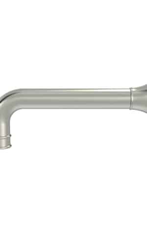 MEIR HARRINGTON WALL SPOUT - PVD BRUSHED NICKEL FINISH