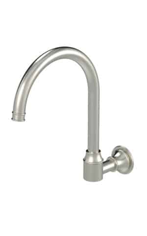 MEIR HARRINGTON WALL MOUNT SWIVEL SPOUT -PVD BRUSHED NICKEL