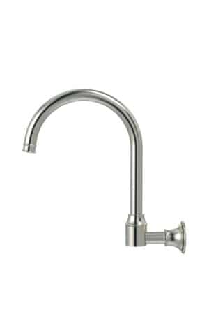 MEIR HARRINGTON WALL MOUNT SWIVEL SPOUT -PVD BRUSHED NICKEL