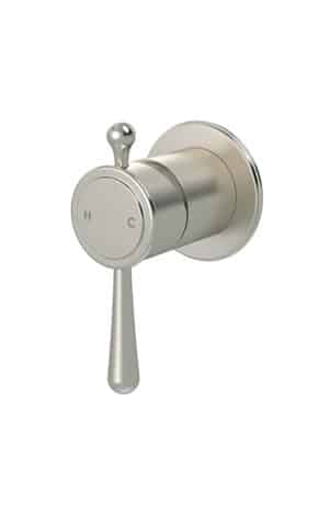 MEIR 'HARRINGTON' WALL MIXER TRIM KIT (IN-WALL BODY NOT INCLUDED) - PVD BRUSHED NICKEL FINISH