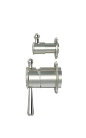 MEIR HARRINGTON DIVERTER MIXER (IN-WALL BODY NOT INCLUDED) - PVD BRUSHED NICKEL FINISH