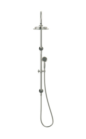 MEIR HARRINGTON COMBINATION SHOWER RAIL SET - PVD BRUSHED NICKEL FINISH