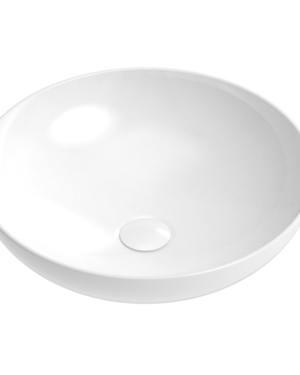 ADP 'Circuit' Above counter basin in Matte or Gloss White finish. Ceramic