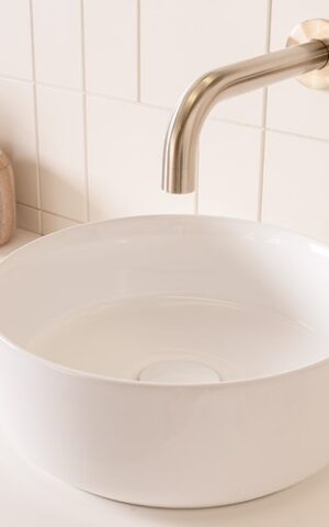 ADP 'Maggie' Above Counter Basin. Gloss or Matte White Ceramic finishes.