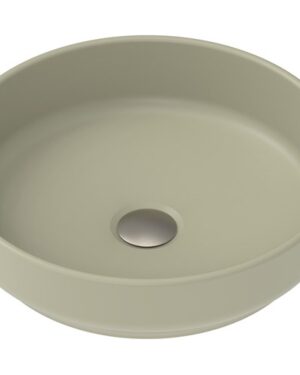 ADP 'Monroe' Above Counter Basin. Ceramic. Matte Olive finish