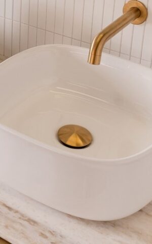 ADP 'Love' Above Counter Basin in Matte or Gloss White ceramic finish