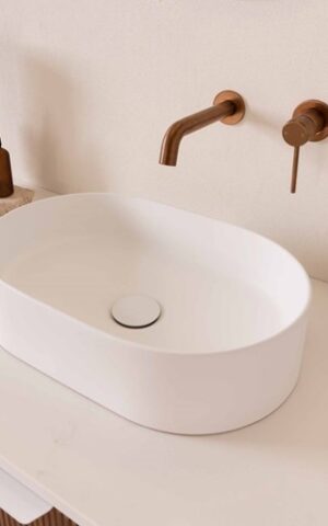 ADP 'Patty' Above Counter Basin. White Gloss or Matte White. Ceramic