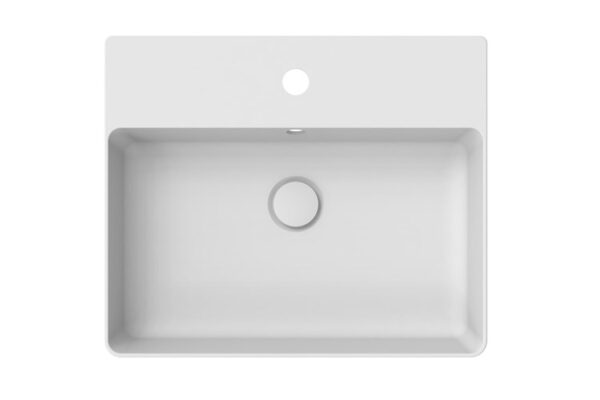 ADP ' Jack' Above counter basin with 1 taphole. Matte or Gloss white finish