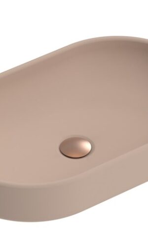 ADP 'Norma' Concrete Oval Above Counter Basin. Colour : Plum