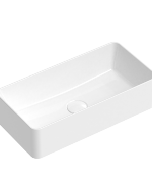 ADP 'Lisa' Above Counter Basin features rectangle shape with smooth ceramic white finish.  The comfortable width & depth of the basin guarantees to minimise splashing water around the basin.