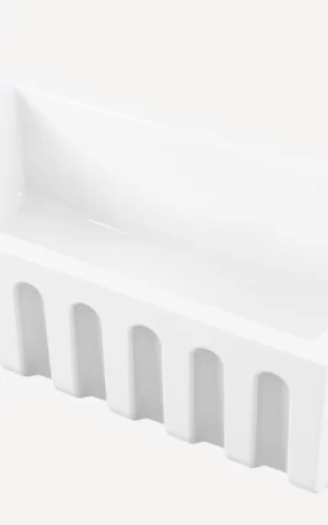 Oliveri Sicily Fireclay Farmhouse Counter Top or Undermount Sink, White / SKU: SC-WH1980