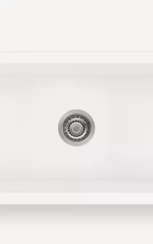 Oliveri Sicily Fireclay Farmhouse Counter Top or Undermount Sink, White / SKU: SC-WH1980